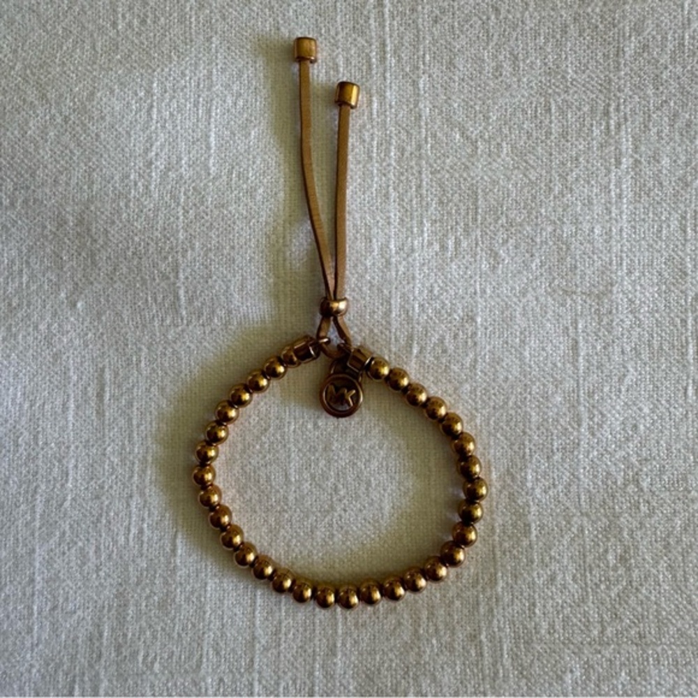 Michael Kors Gold Beaded Bracelet